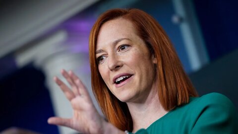 White House press secretary Jen Psaki speaks to press