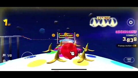 Mario Kart Tour - RMX Rainbow Road 2R Gameplay