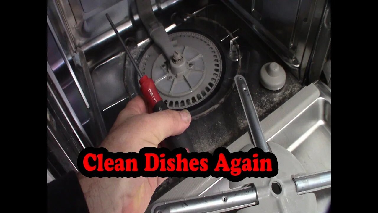 Kitchenaid Dishwasher Wont Drain Clogged pump repair CLR Cleaning