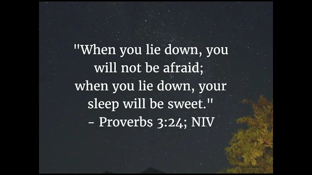 One Bible verse to say good night