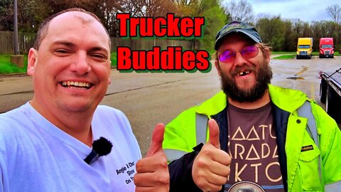 Trucker Buddies Meeting on the Road Outdoor Adventure By Rudi Vlog#1889