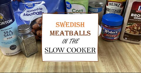 SWEDISH MEATBALLS in the Slow Cooker | Easy Crockpot Recipe