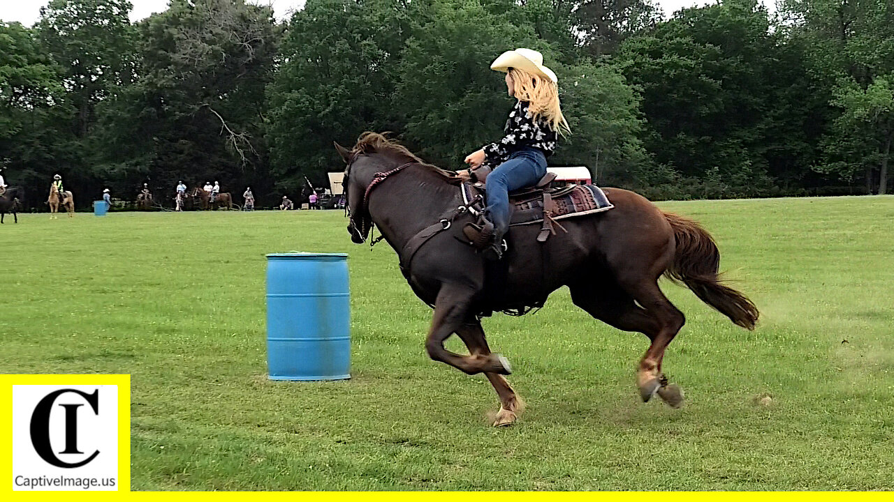 Pasture Barrel Racing - The 1836 Chuckwagon Races 2022 - Sunday