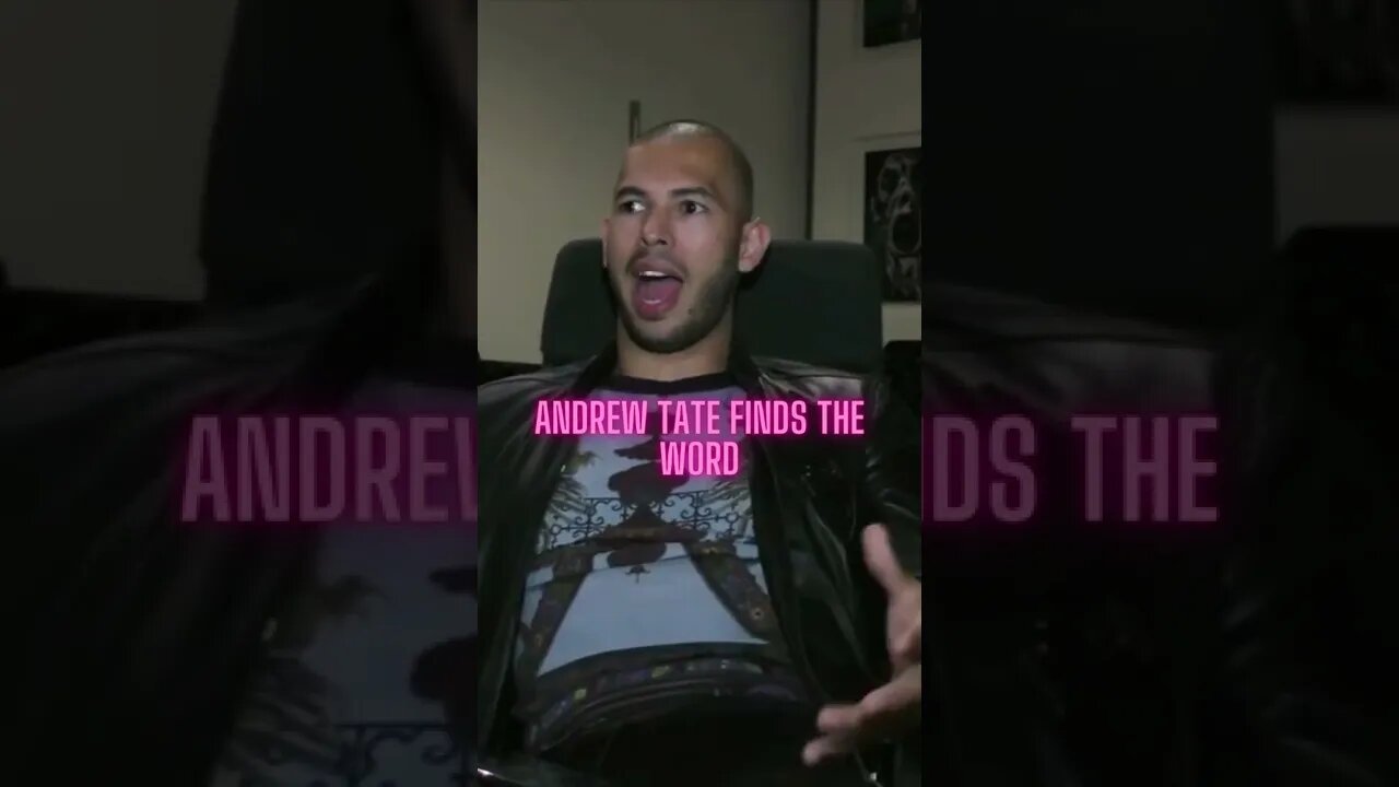 Andrew Tate finds the word #Shorts