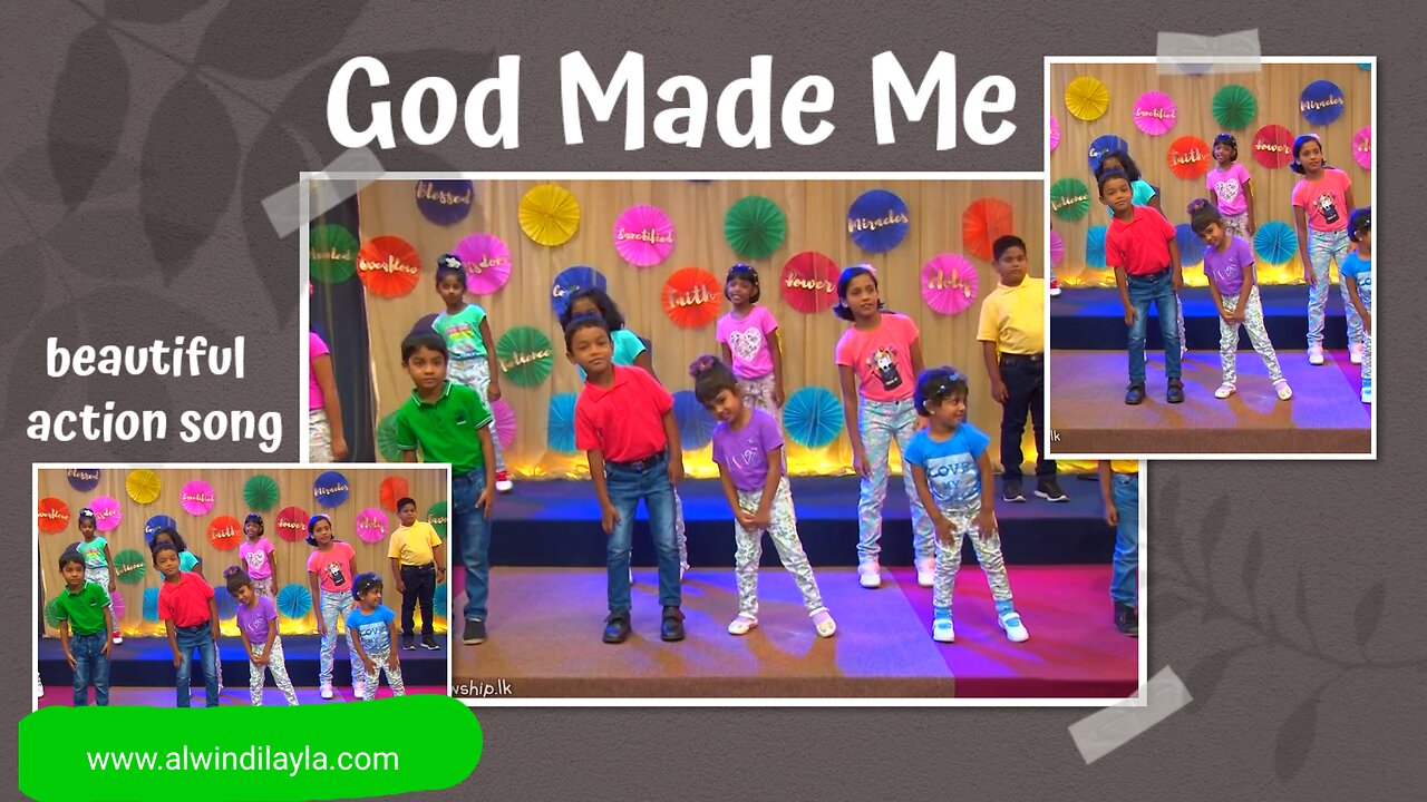 God Mads Me |Action Song | Jesus Song | chaildren action song 2024