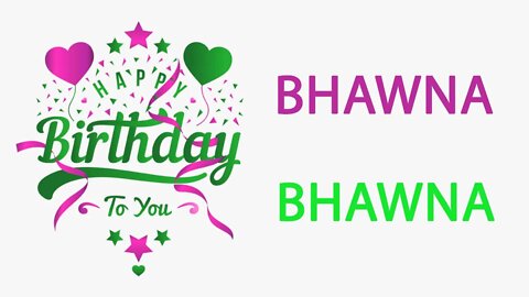Happy Birthday to Bhawna - Hindi Birthday Wish From Birthday Bash
