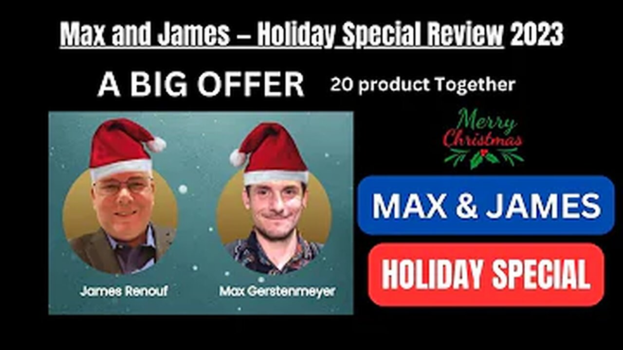 Max & James Holiday Special Review 🎅Get 20 Of Our Award-Winning 2023 Programs In One Bundle🎄