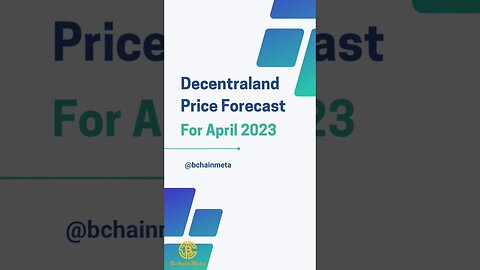 Decentraland (Mana) Price Prediction April 2024 #shorts #youtubeshorts #manacoin #mana #decentraland