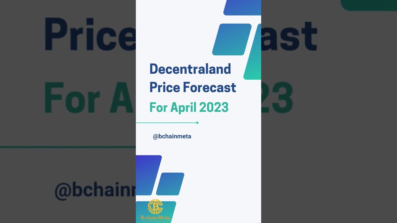 Decentraland (Mana) Price Prediction April 2024 #shorts #youtubeshorts #manacoin #mana #decentraland