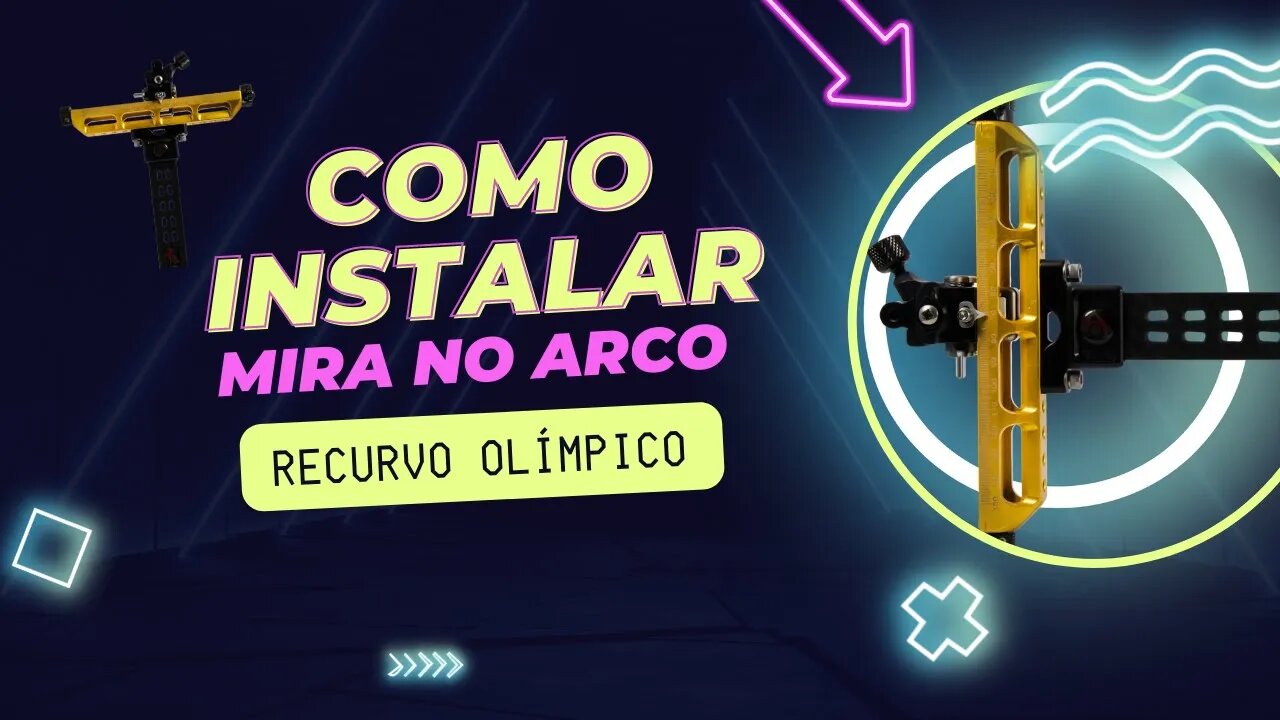 Como instalar uma mira em arco recurvo olimpico