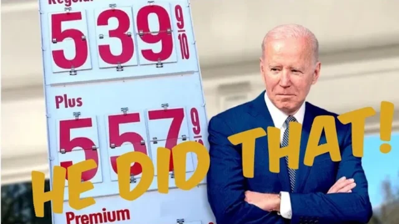 Biden Won't Lower Your Gas