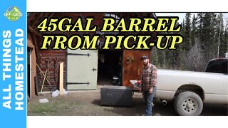 Removing Barrels From Truck // Homesteading Vlog