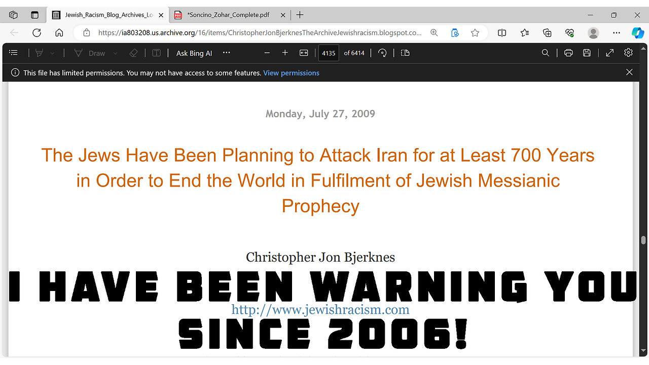 I have Been Warning You Since 2006!