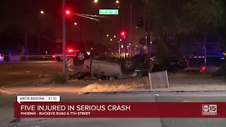 FD: 2 kids, 3 adults seriously injured in serious collision near 7th Street and Buckeye Road