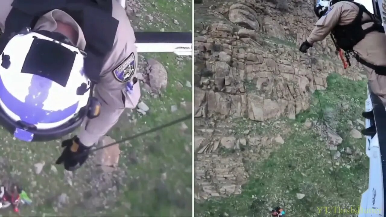 CHP hoist two paragliders from the bottom of the peak at Glascock Peak when one crashes