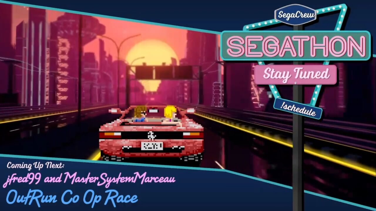 SegaCrew's Segathon VI: OutRun Race vs JFred99 w/ AlphaNerd Entertainment commenting 🚗🌴