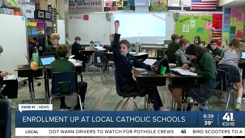 Enrollment up at local Catholic schools