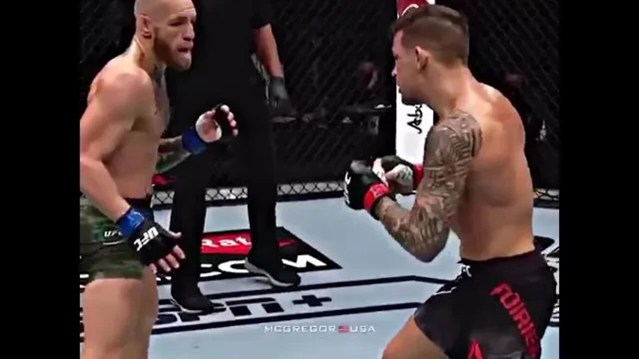 Conor McGregor Tagged Dustin Poirier #UFC #conormcgregor #dustinpoirier #mma