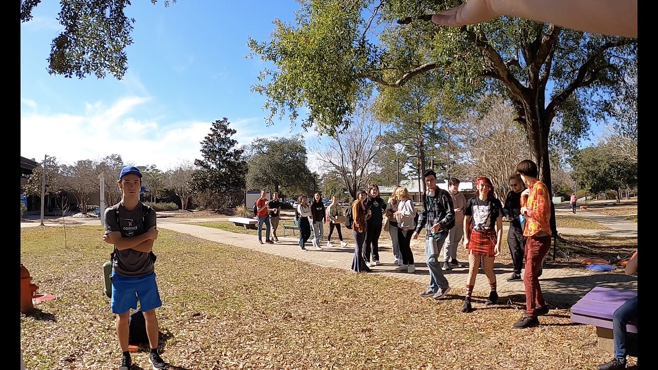 University of West Florida: Great One-On-One Conversations, Small Crowd Gathers, Contending with a Hypocrite