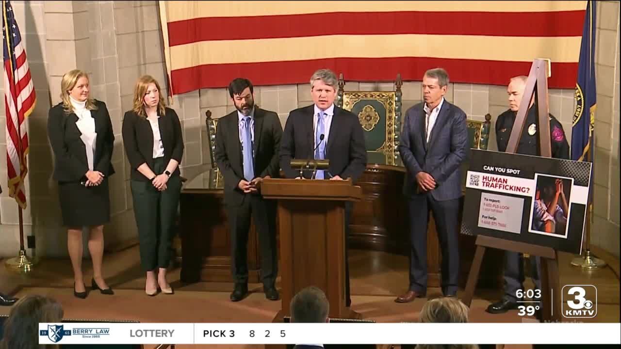 Nebraska Gov. Pillen signs Human Trafficking Awareness Month proclamation