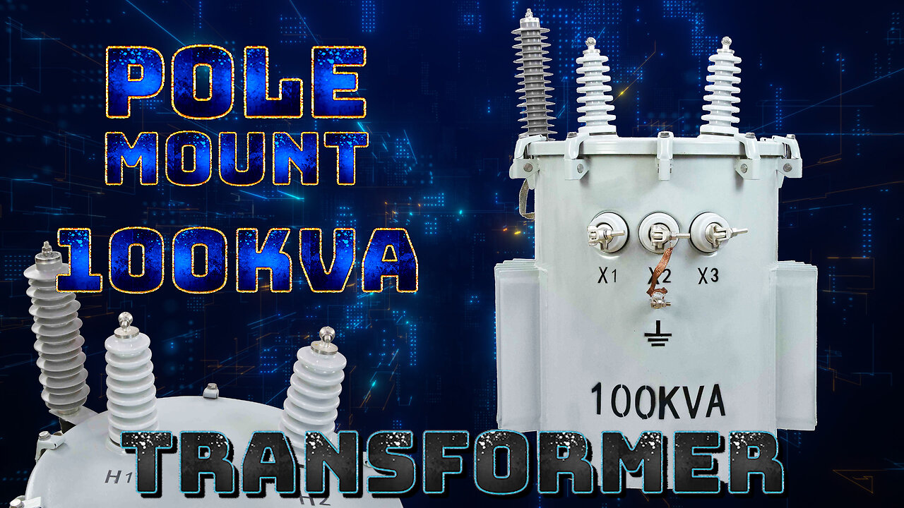 100 KVA Pole Mount Distribution Transformer - 14400/24940Y Grounded Wye Primary, 120/240V Secondary