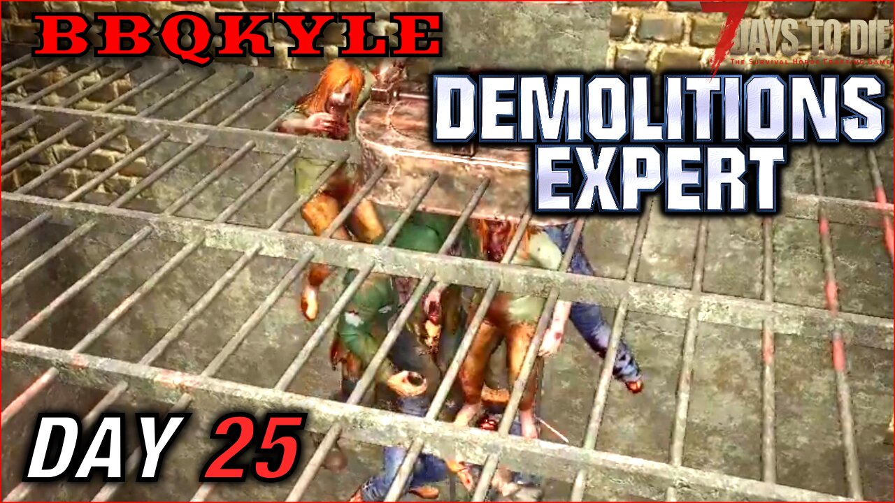 A Quick End to Horde Night (7 Days to Die - Demolitions Expert: Day 25)