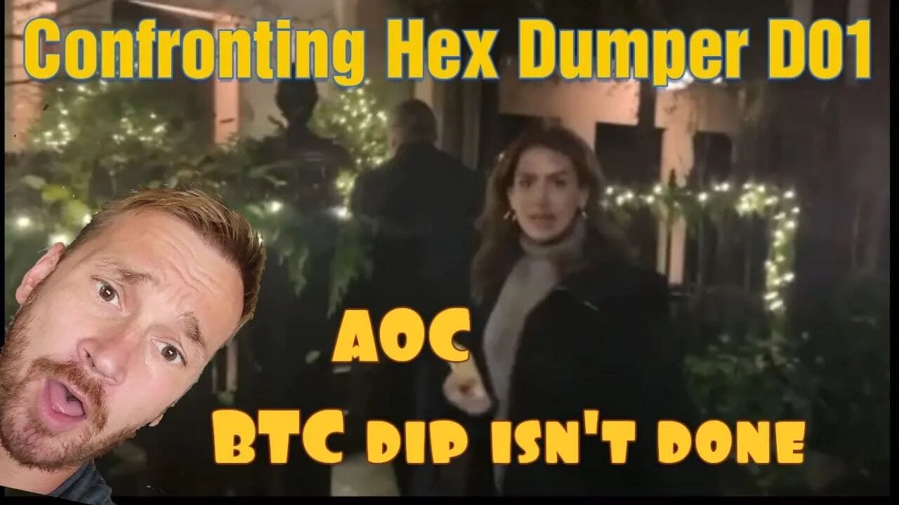 BTC Dip isn't done. Great TA, Confronting the D01 dumper. AOC on bitocin, Macro Bit-conomics.