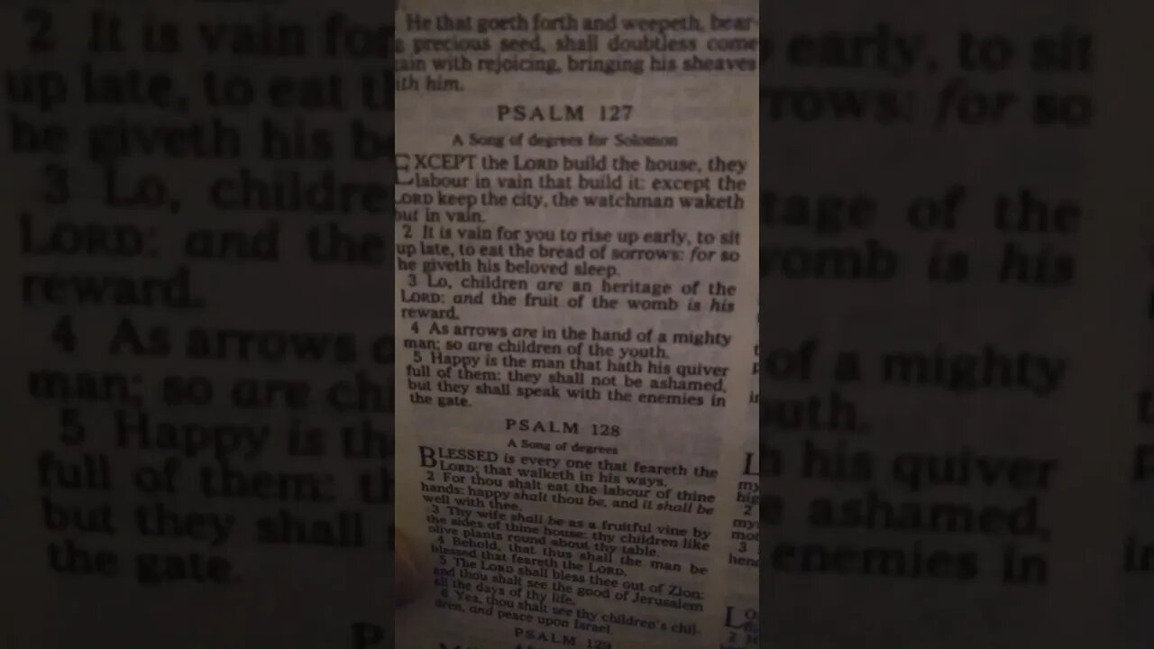 Psalm 127 (KJV)