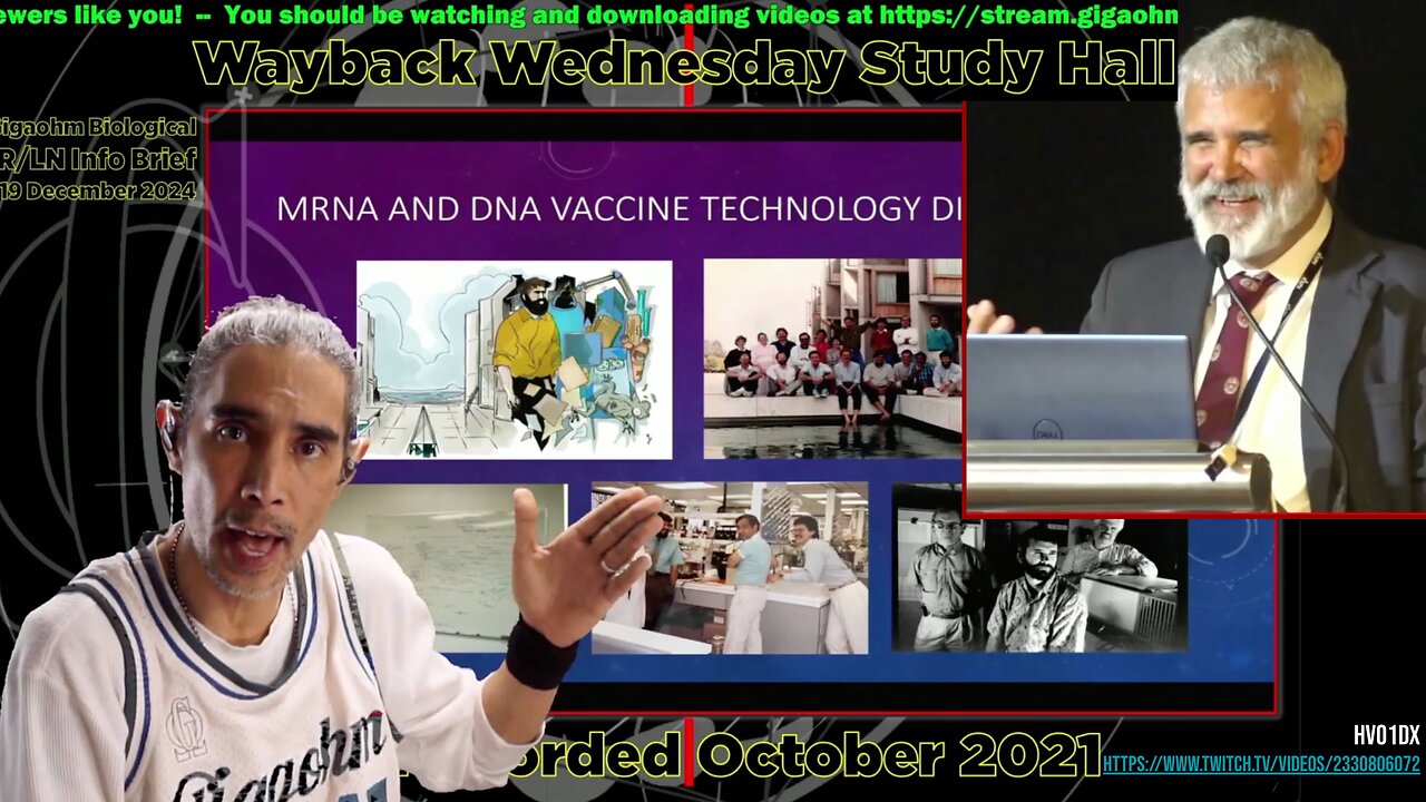 GigaOhm Biological Wayback Studyhall (Robert Malone in October 2021)