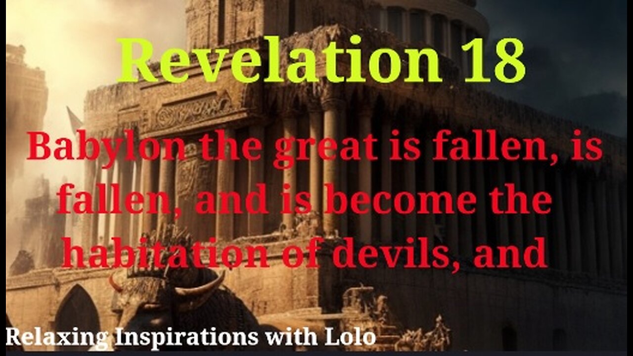 Revelation 18 KJV Babylon the great is fallen, is fallen, and is become the habitation of devils