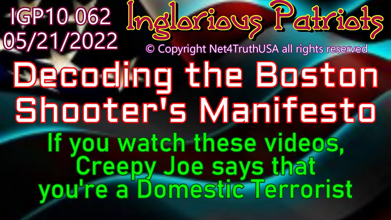 IGP10 062 - Decoding Boston Shooter Manifesto