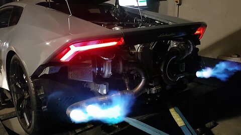 1000 HP Twin Turbo Lamborghini Huracan LP610 Avio Shooting flames