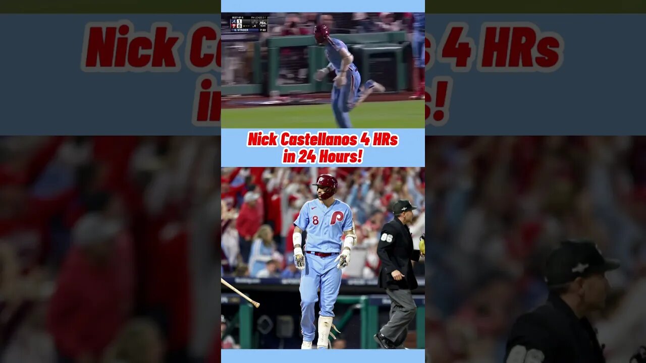 Nick Castellanos sends the Phillies to the NLCS! #redoctober #mlb #shorts