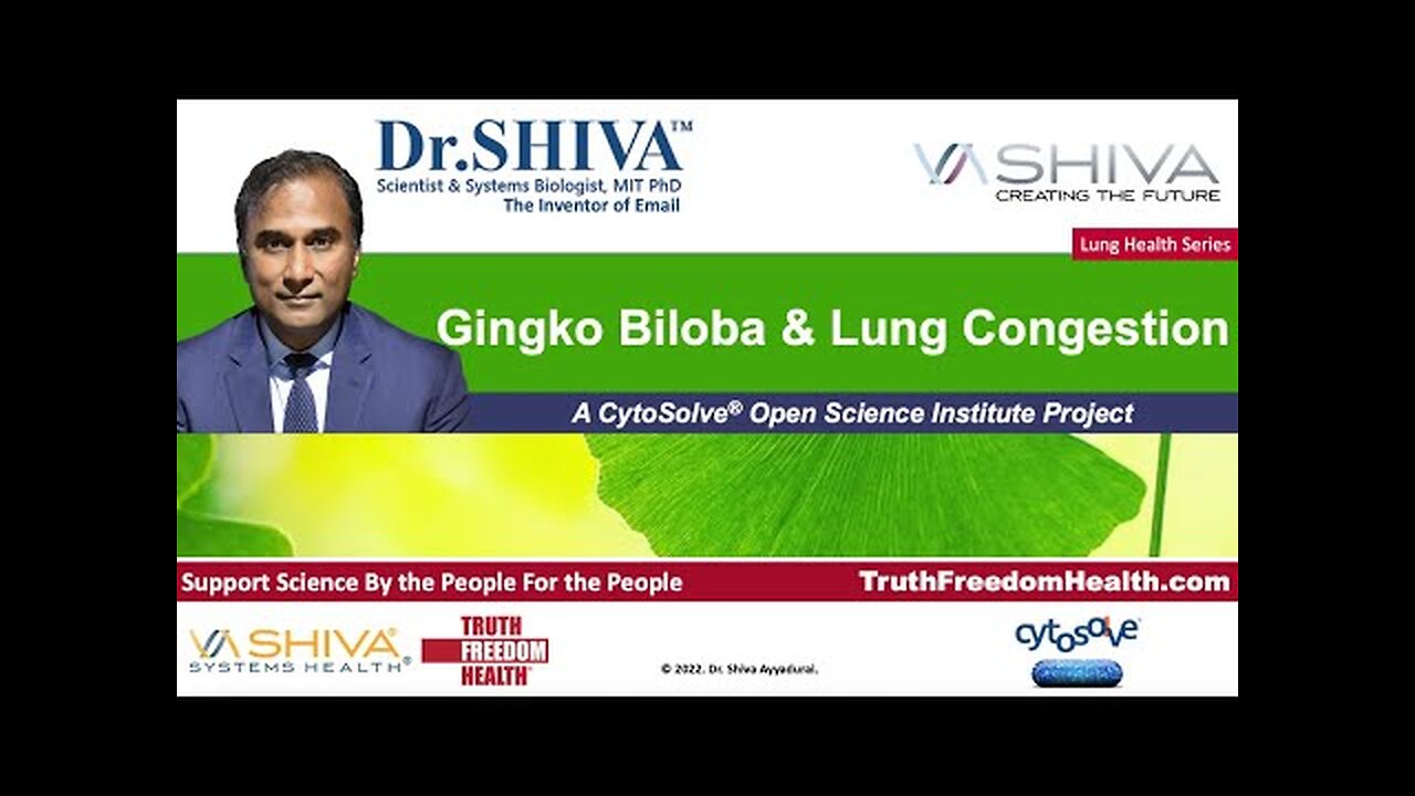 Dr.SHIVA LIVE: Gingko and Lung Congestion. A CytoSolve® Analysis.