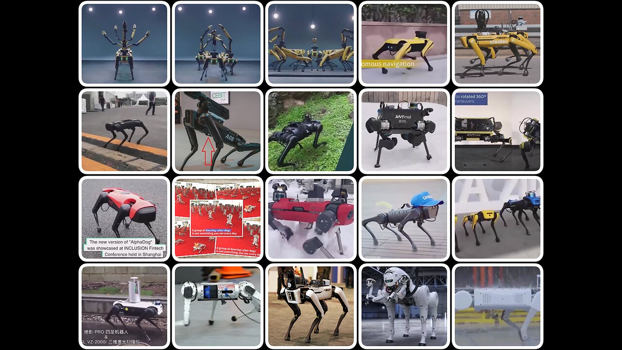 Robodog - Collection of Different Types (Industry, Non-Military, Pets)