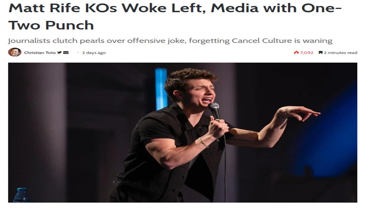 Why Is Matt Rife Going After The Woke Leftist Media