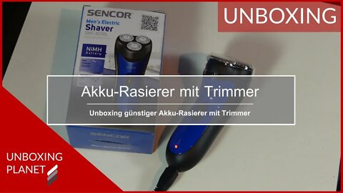 Günstiger Akku-Rasierer mit Trimmer - Unboxing Planet