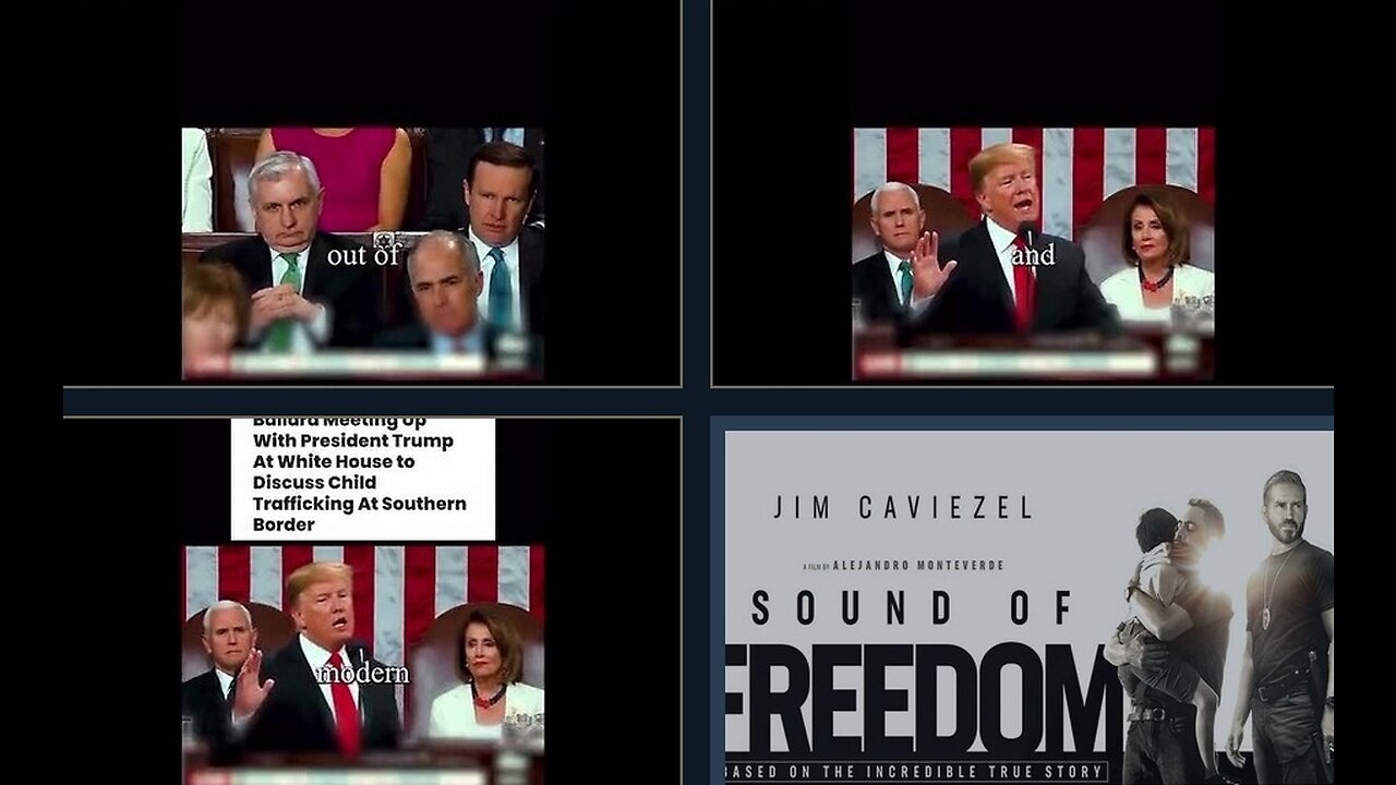 President Trump on SOUND OF FREEDOM - people don't talk about: human trafficking and drugs