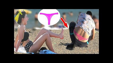 Man Thong Prank at Beach #3 - Best of Just For Laughs