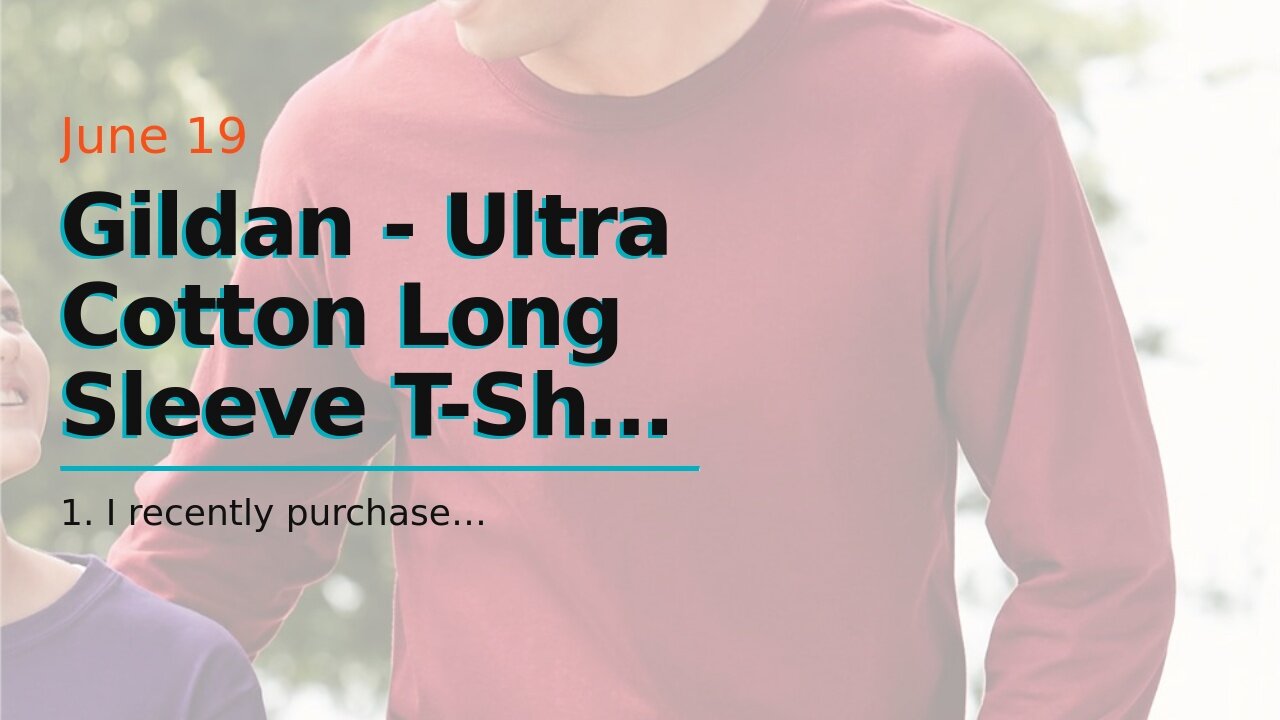 Gildan - Ultra Cotton Long Sleeve T-Shirt - 2400