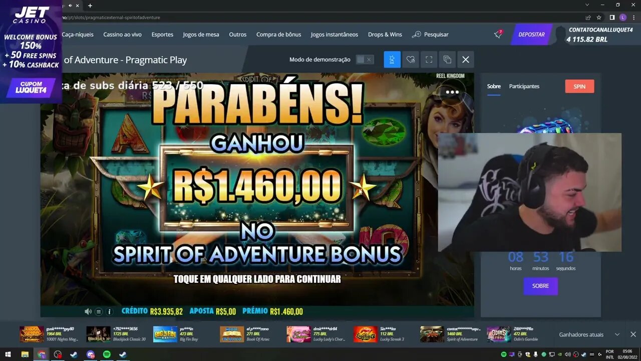 LUQUET4 FORRANDO NO CASSINO!