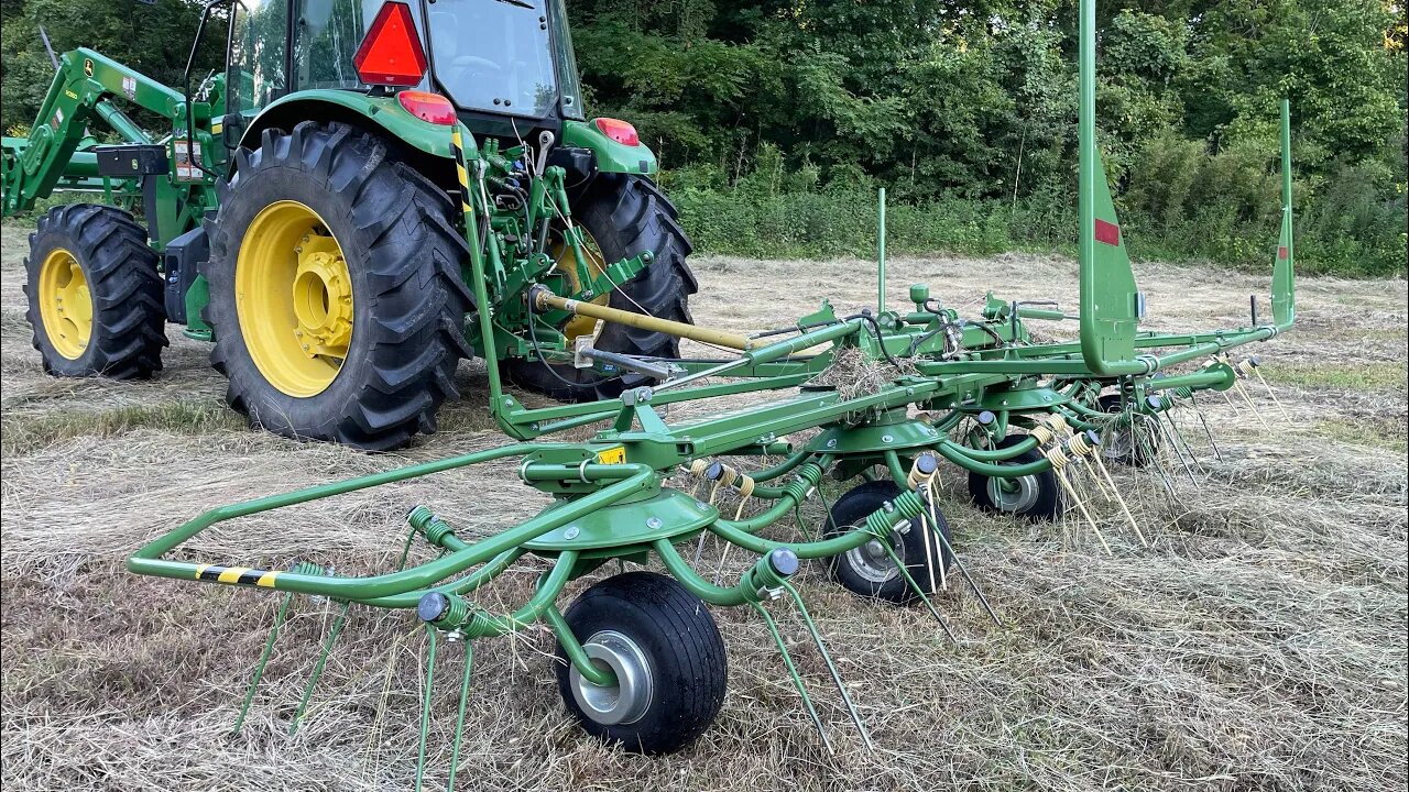 Trouble getting hay dry enough to bale.