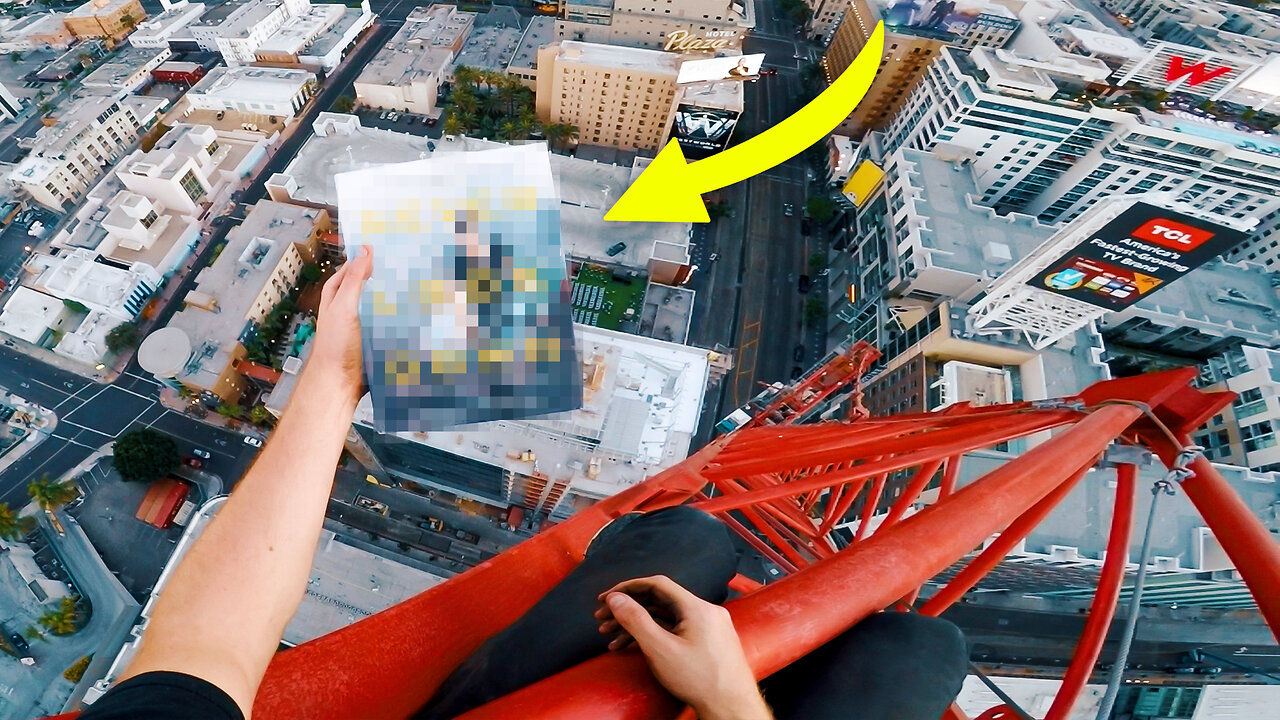 Climbing the Tallest Crane in Hollywood