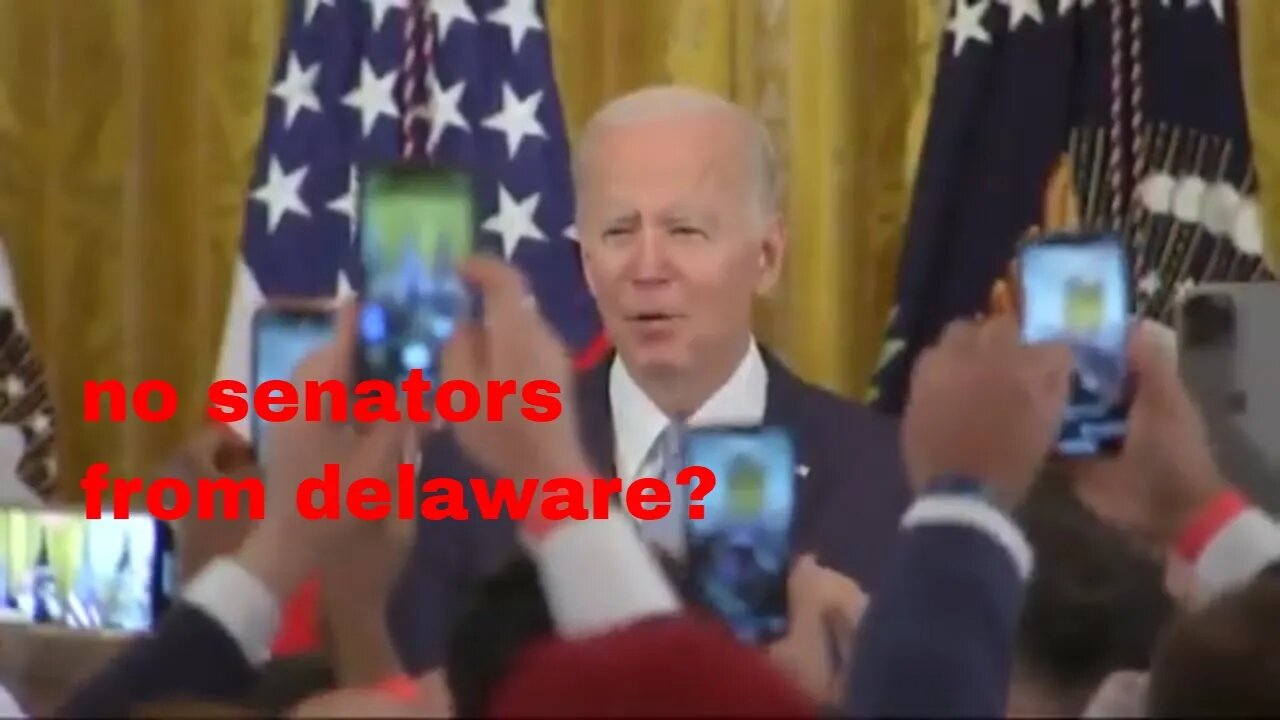 Bumblin' Biden no senators from Delaware latest gaffe