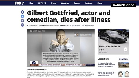 Comedian Gilbert Gottfried Dies Five Months After Revealing Being Fully Vaxxed And Boosted