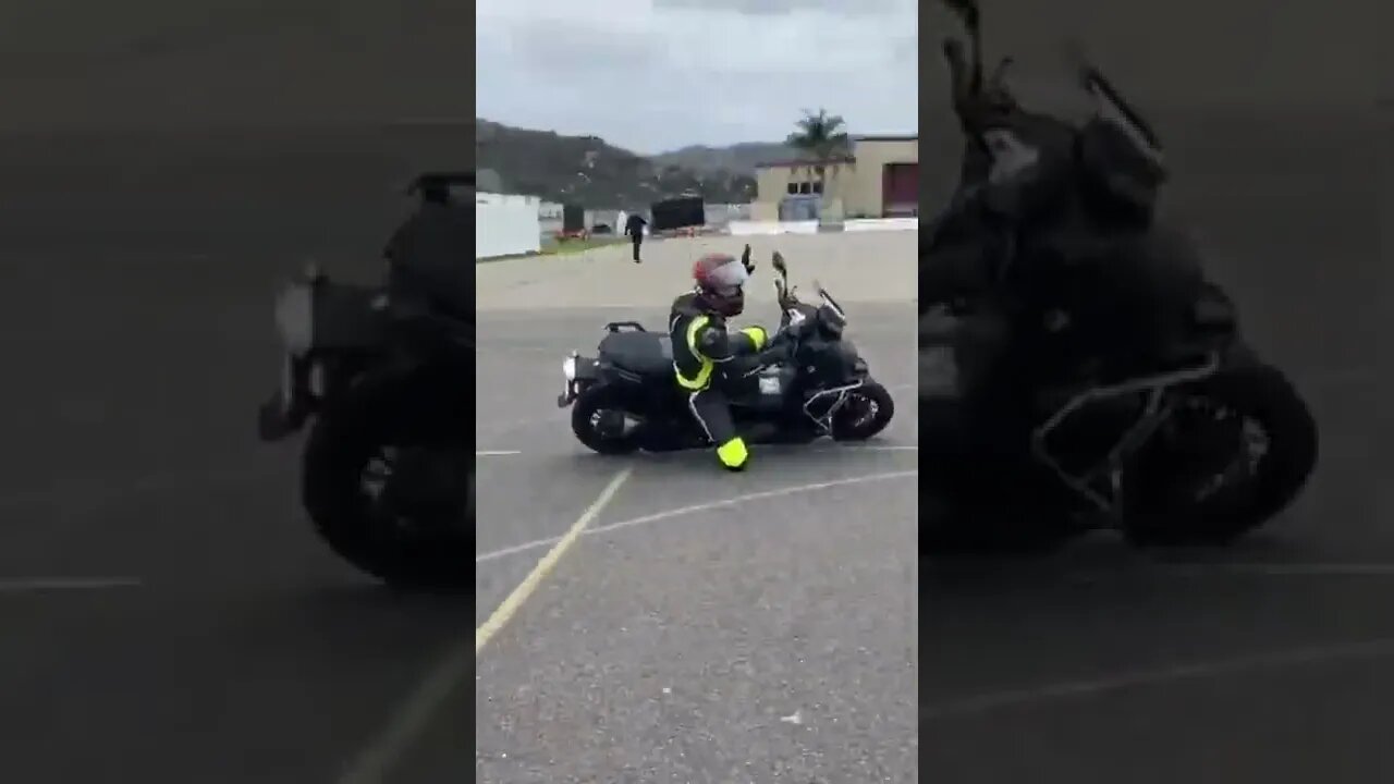 Knee Dragging On A Scooter