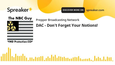 DAC - Don't Forget Your Notions!