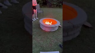 Having a bonfire in Canada