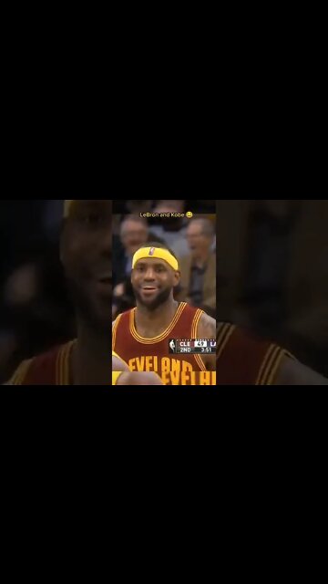LeBron missed the aleyup DUNK and KOBE can't stop laughing at LeBron