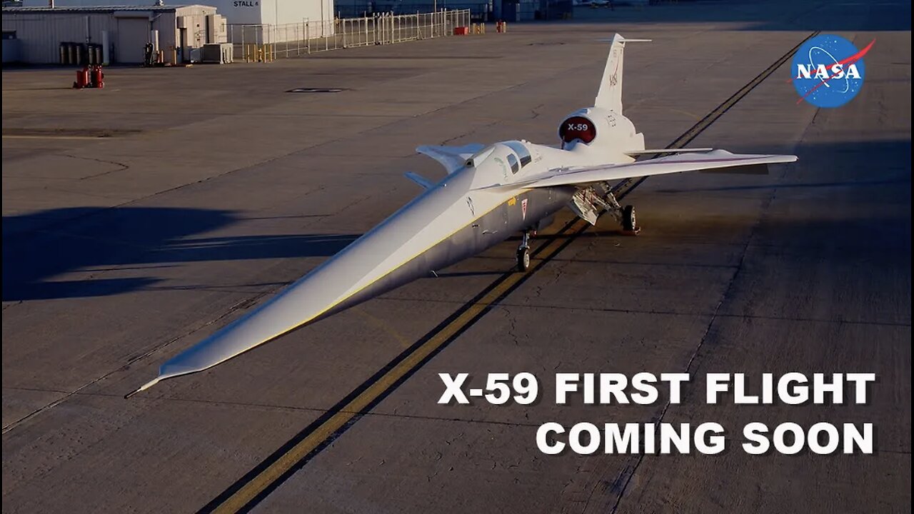 NASA’s Newly Unveiled X-59 Quiet Supersonic Plane Eyes First Flight (Trailer)